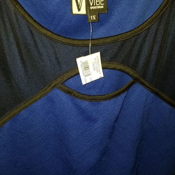 BRAND NEW VIBE SLEEVELESS KEYHOLE DESIGN WITH MESH LACE TOP - Picture 10 of 13